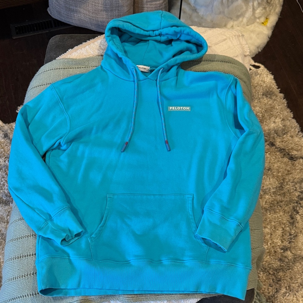 Peloton Women’s Teal Hoodie Sweater